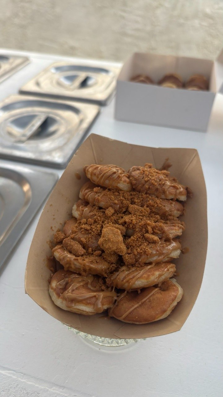 Barquette de mini pancakes spéculoos